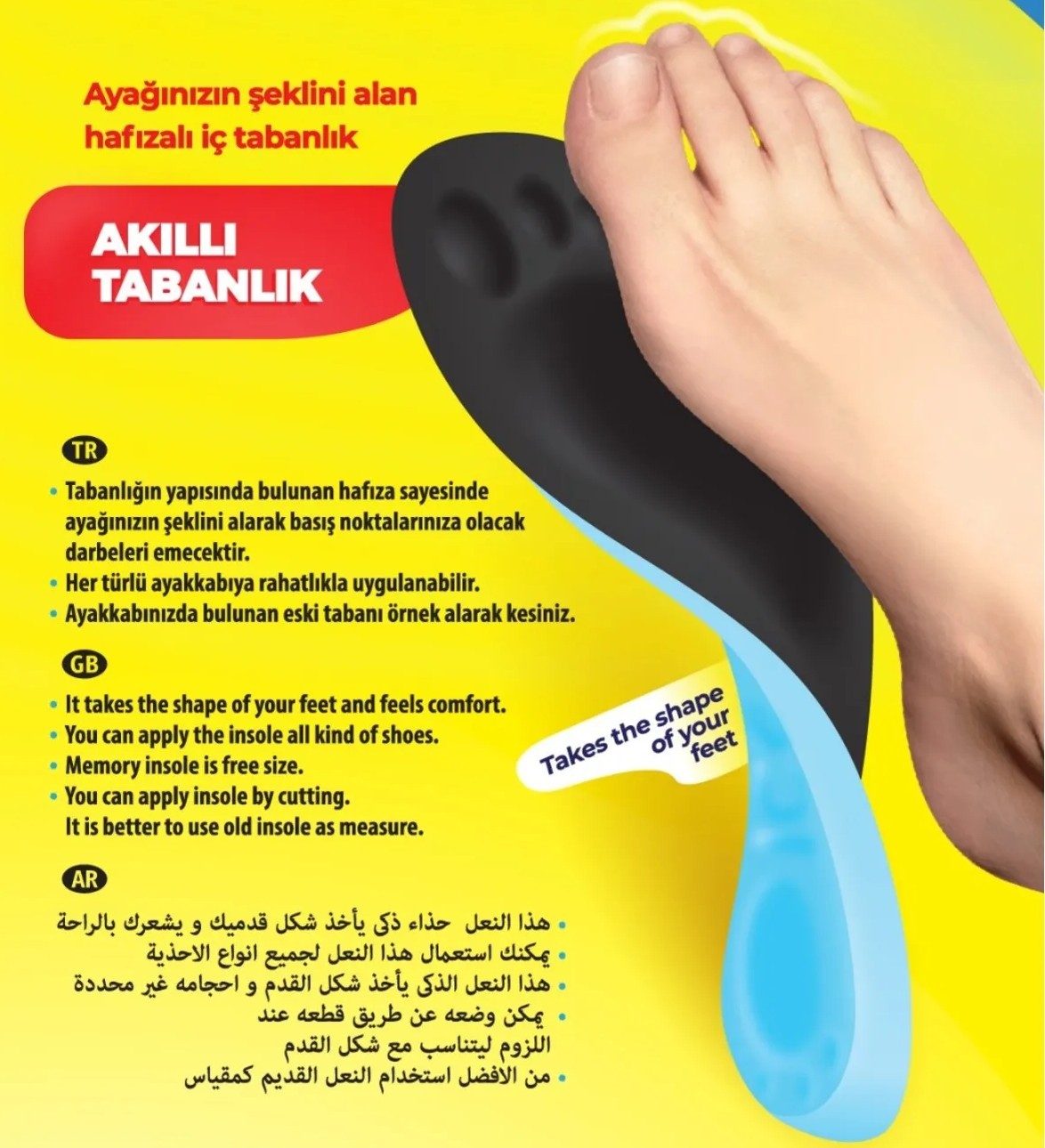 Hafızalı Ortopedik Ayak Tabanlığı